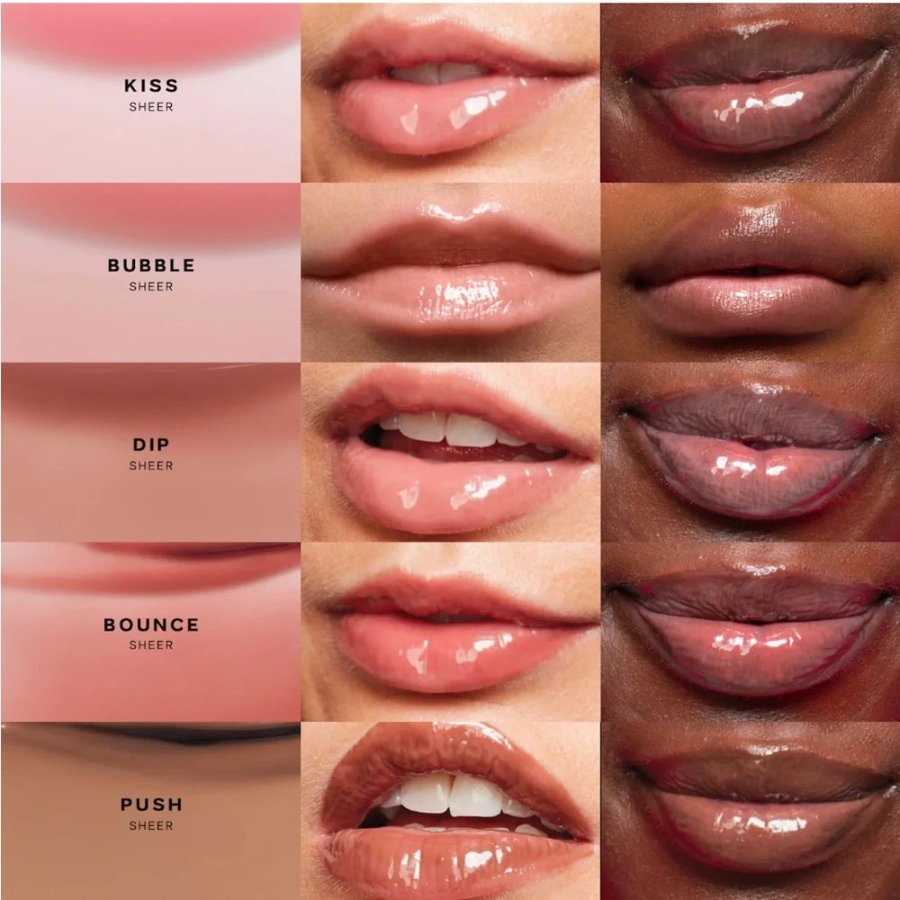 Saie💋GlossyBounce High Shine Hydrating Tinted Lip Oil in Bubble NIB
